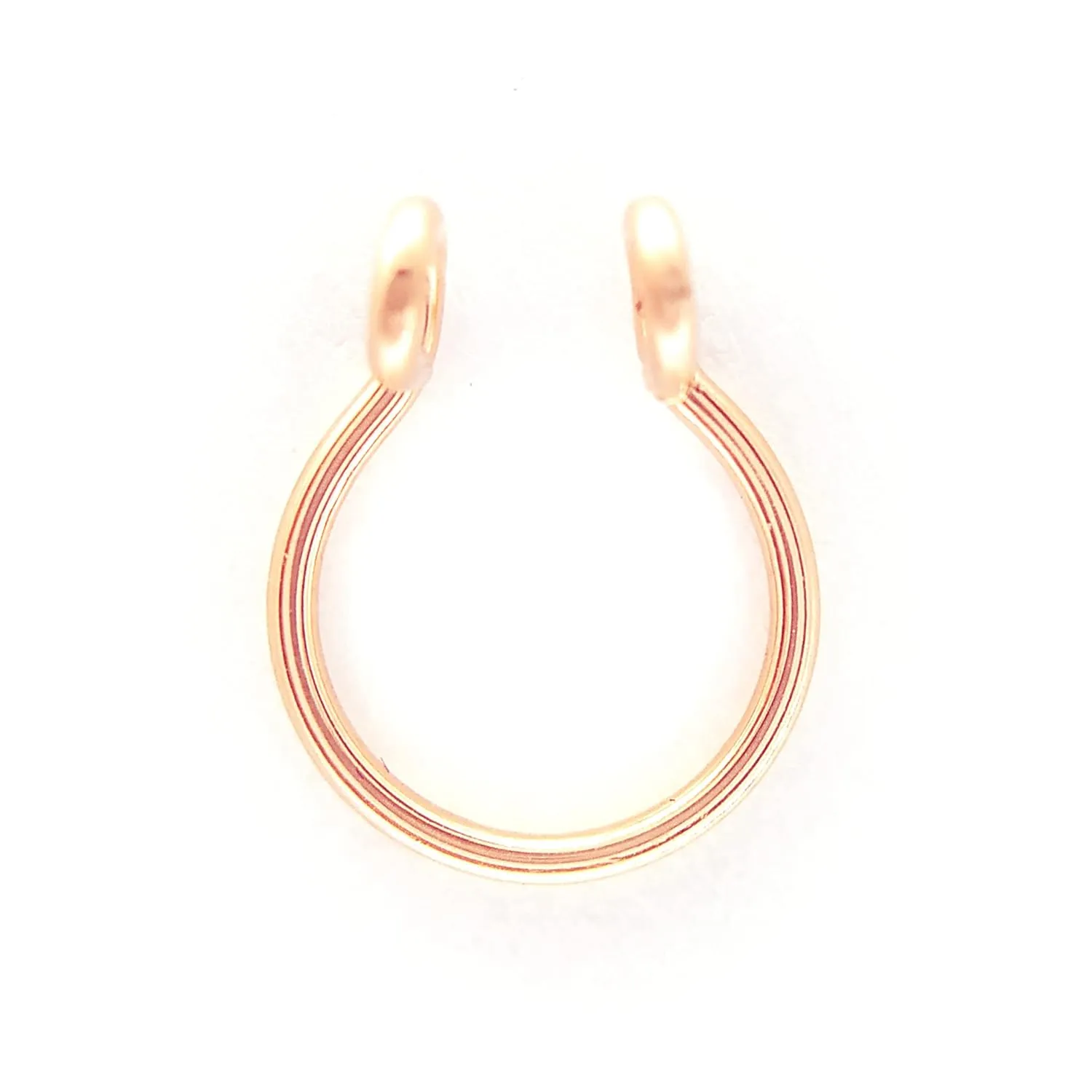 Fake Septum Ring Rose Gold Silver 18g Nose Cuff Non Pierced Jewelry Faux Piercing