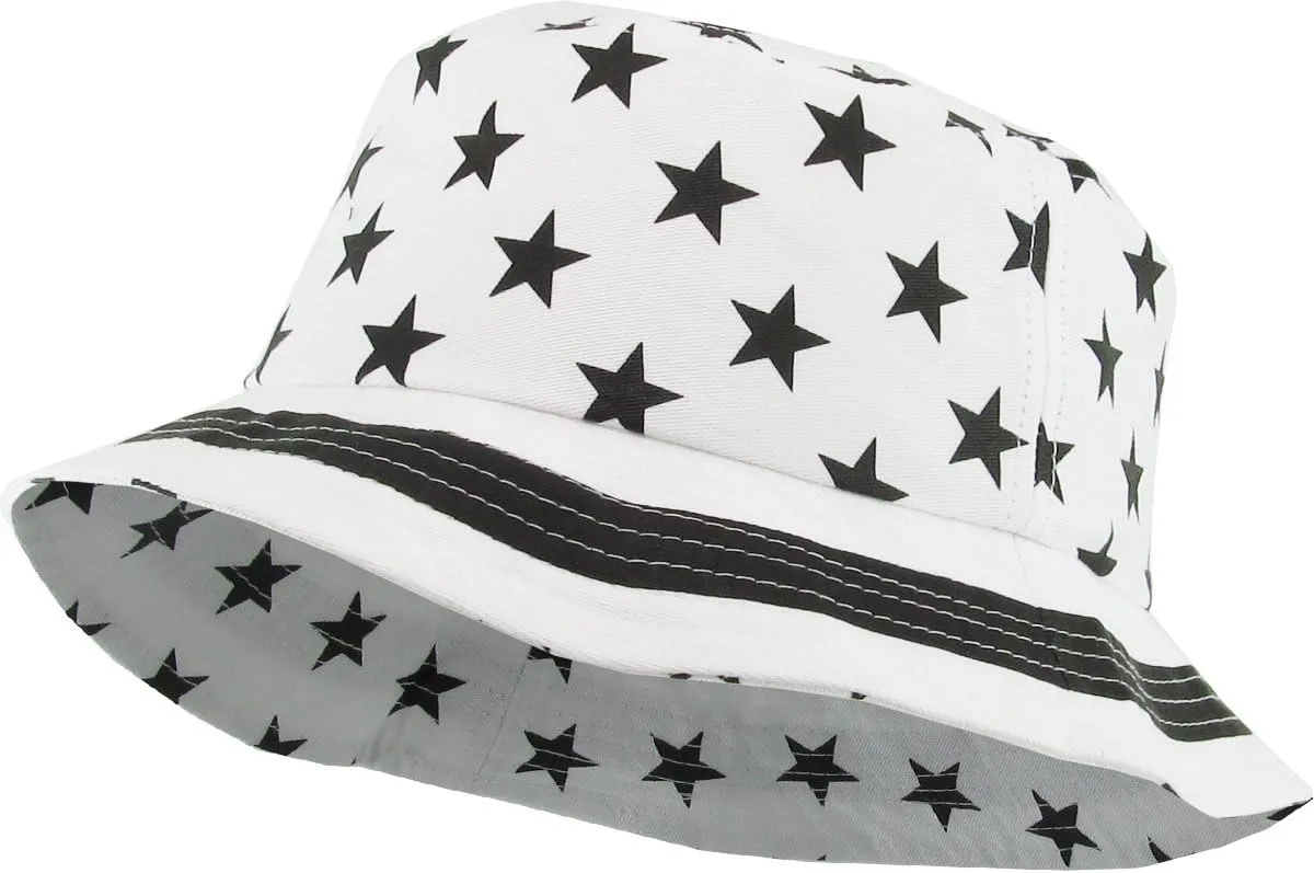 Floral Galaxy Leaf Aztec Tropical Print Bucket Hat Summer Boonie Cap