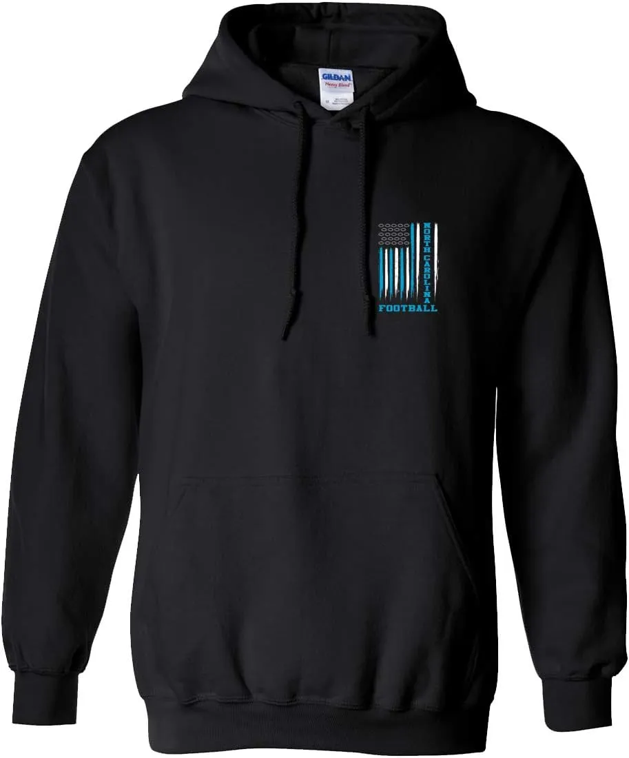 Football Team Color American Flag Unisex Hooded Sweatshirt