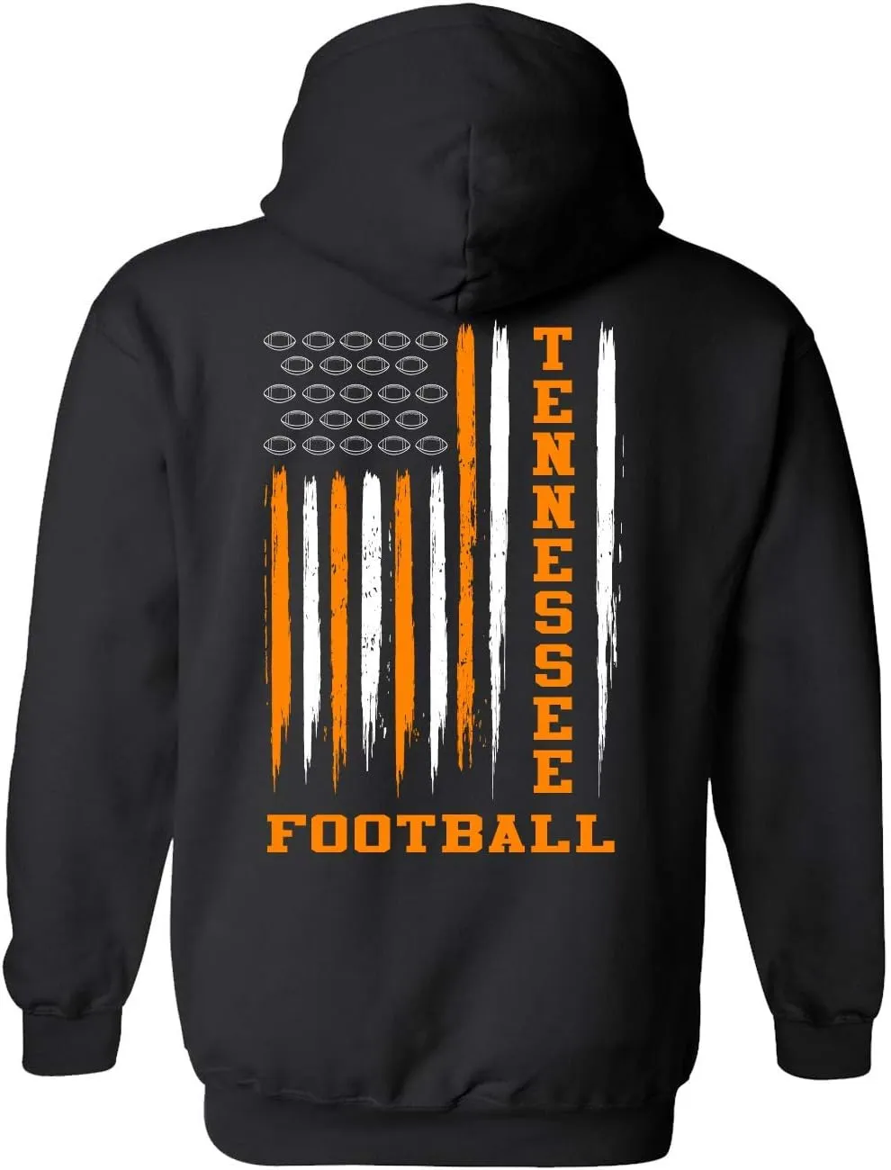 Football Team Color American Flag Unisex Hooded Sweatshirt