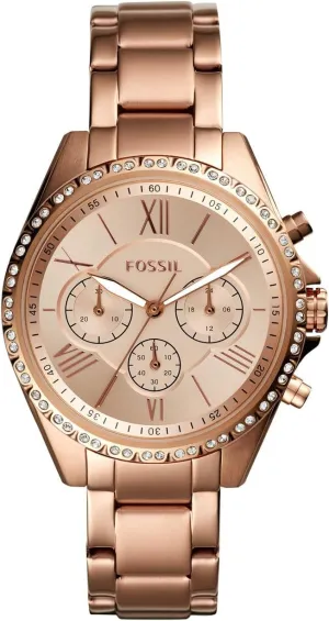 Fossil Women's Modern Courier Stainless Steel Chronograph Dress Quartz Watch