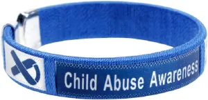 Fundraising For A Cause | Dark Blue Ribbon Child Abuse Awareness Bracelets  Child Abuse Bangle Bracelets for Awareness, Gift-Giving, Fundraising and More