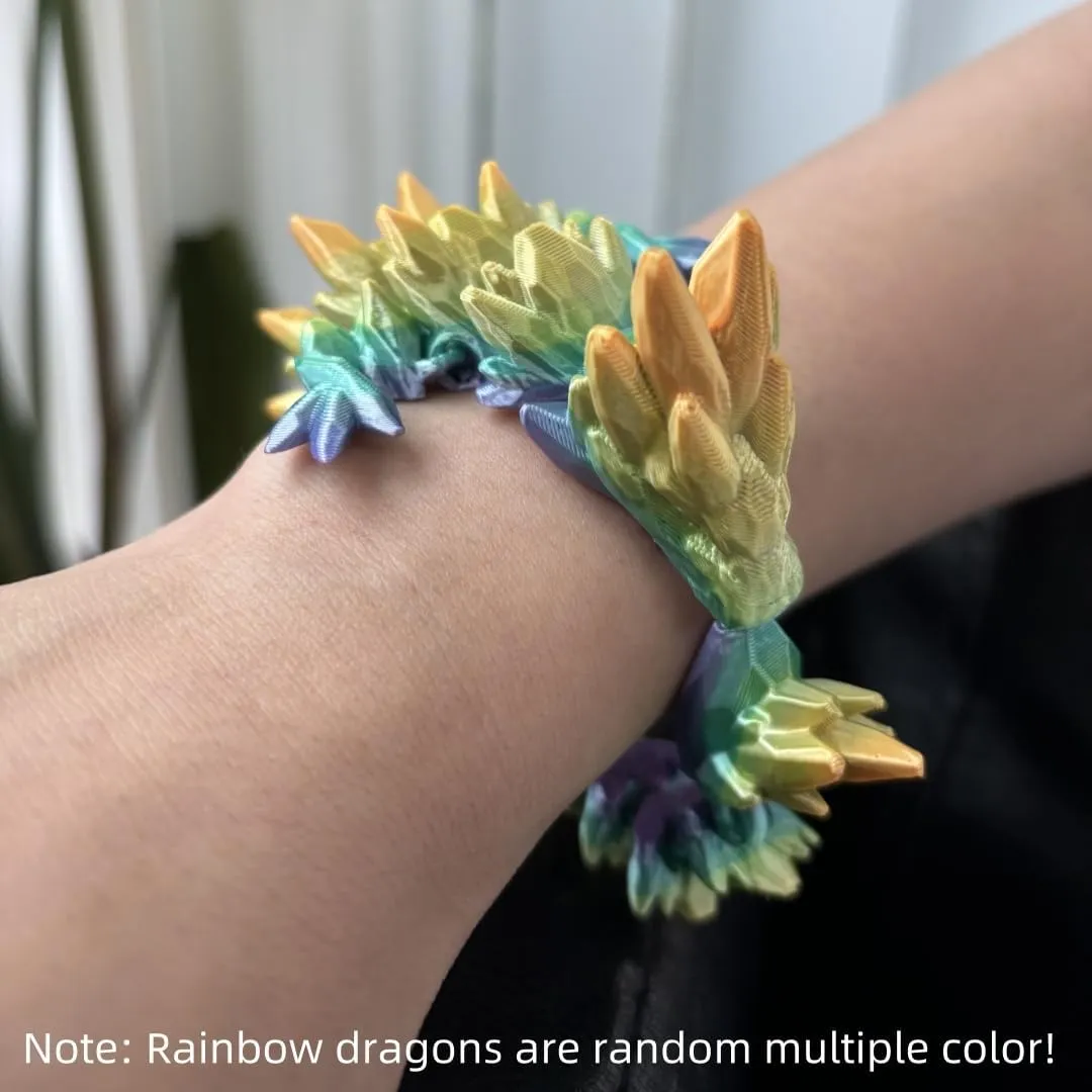 Gemstone Dragon Charm Bracelets For Women Men - 3D Printed Bracelets - Cool Unique Hand Chain