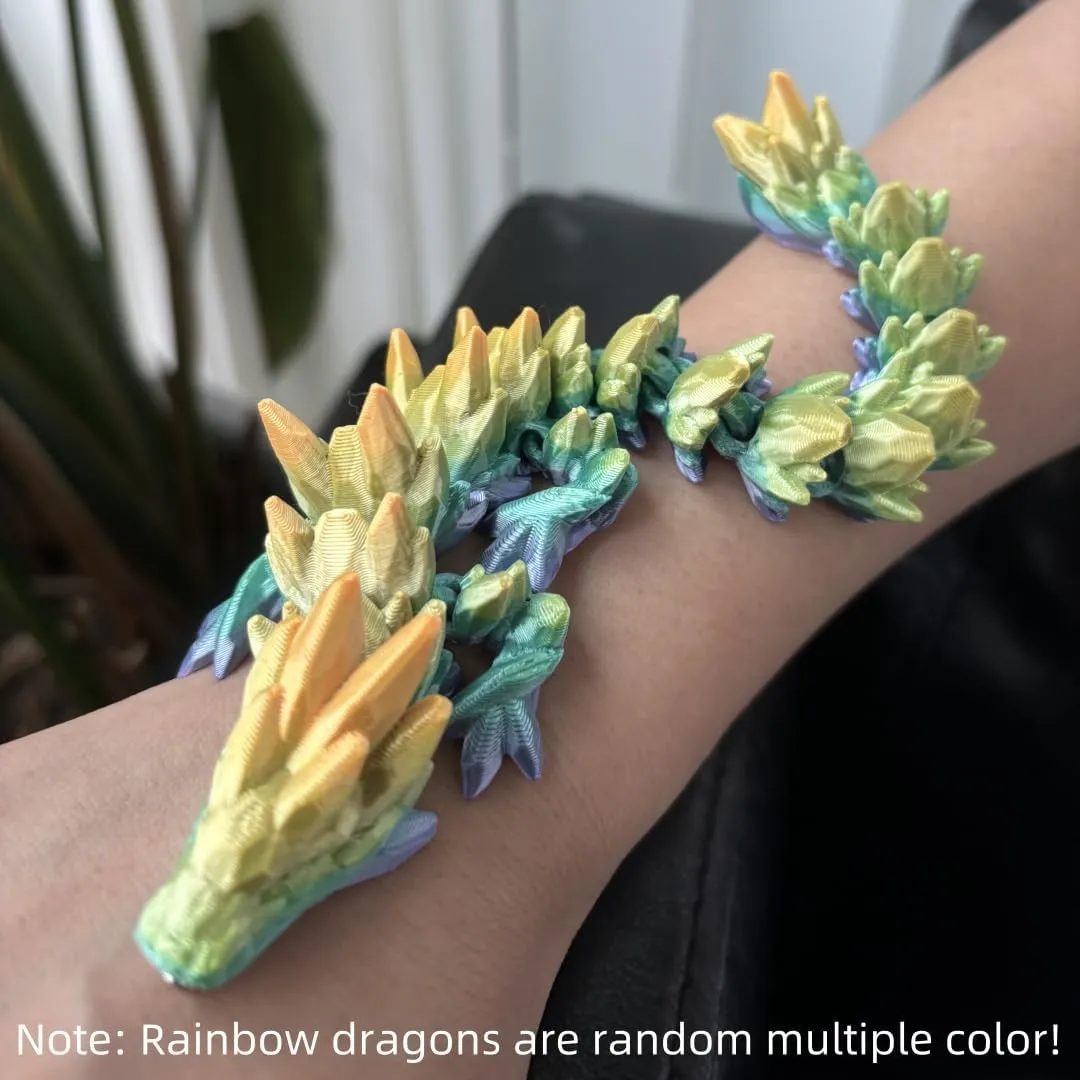 Gemstone Dragon Charm Bracelets For Women Men - 3D Printed Bracelets - Cool Unique Hand Chain