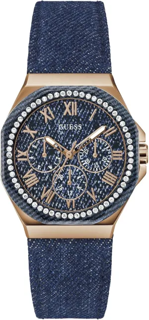 GUESS Denim Chronograph Watch