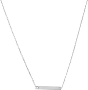 Honeycat Horizontal Bar Necklace in Gold, Rose Gold, or Silver | Minimalist, Delicate Jewelry