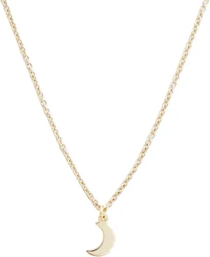 Honeycat Magic Charm Moon Necklace in Gold, Rose Gold, or Silver | Minimalist, Delicate Jewelry