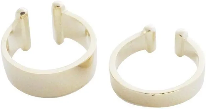 HONEYCAT Thick Ear Cuff Set in Gold, Rose Gold, or Silver | Minimalist, Delicate Jewelry