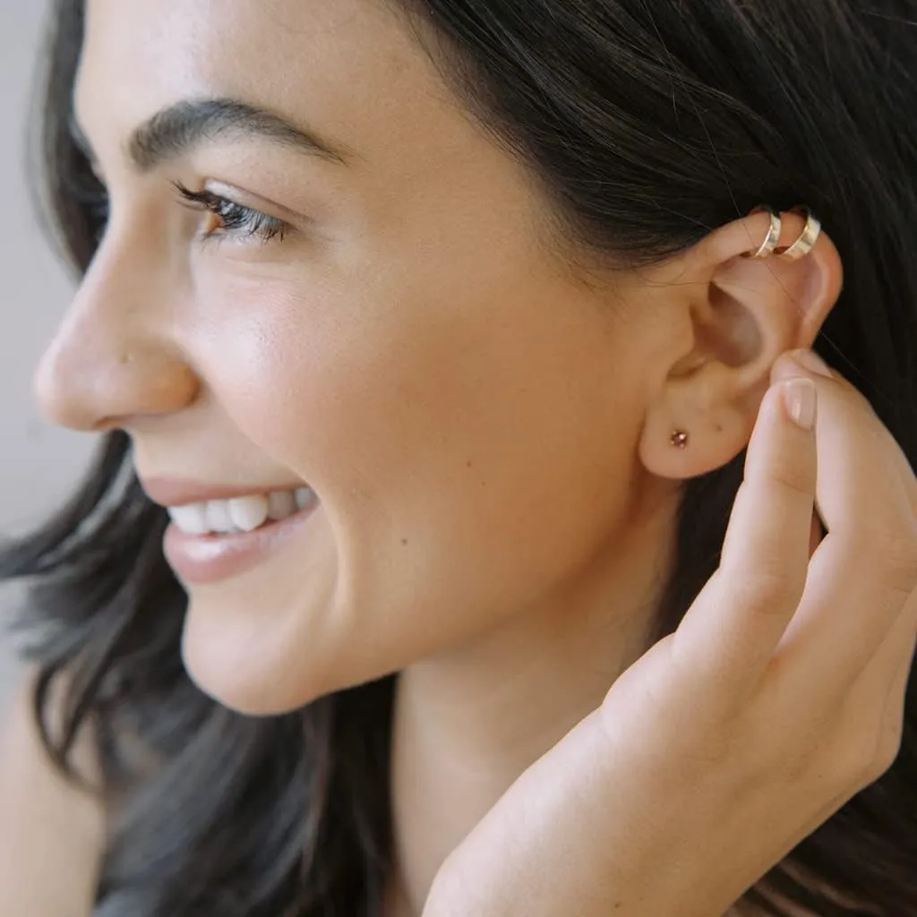 HONEYCAT Thick Ear Cuff Set in Gold, Rose Gold, or Silver | Minimalist, Delicate Jewelry