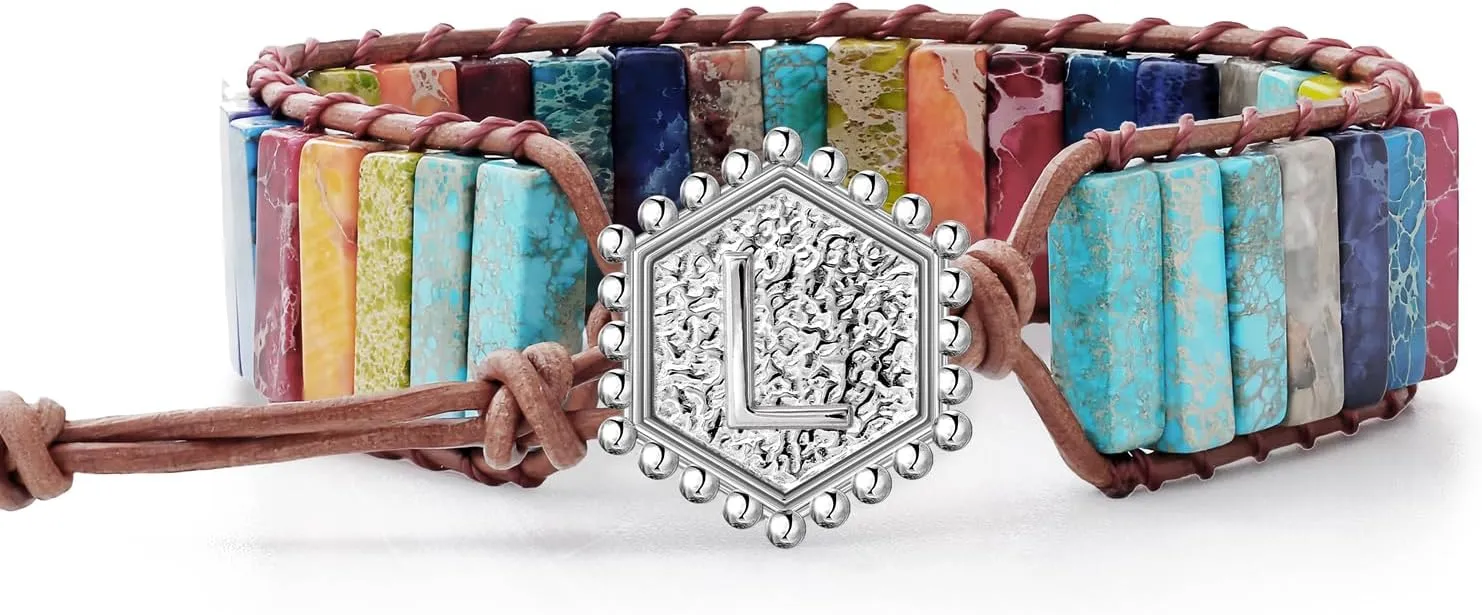 HZDK 7 Chakra Bracelets for Women beaded bracelets for women Leather Wrap Healing Bead Bracelet Women Boho Friendship Jewelry