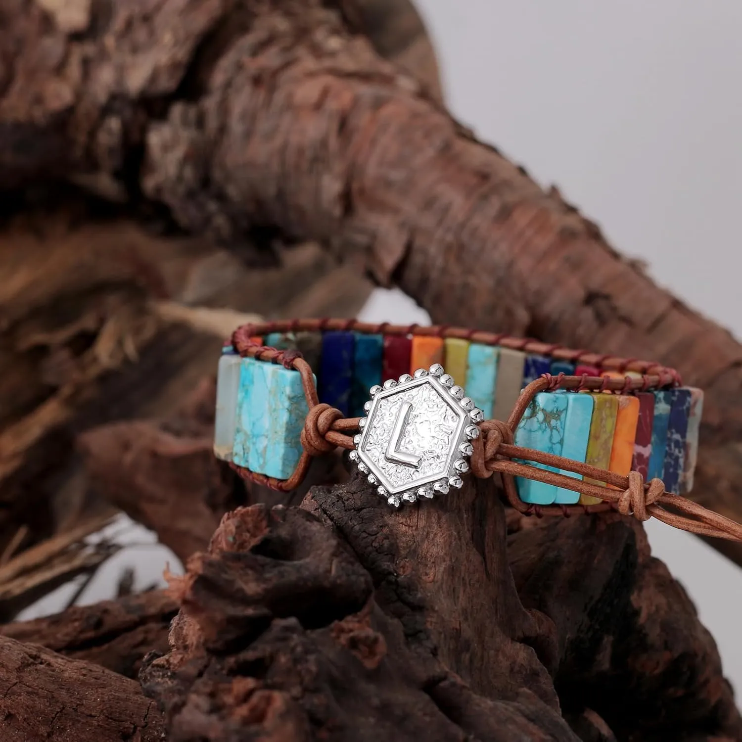 HZDK 7 Chakra Bracelets for Women beaded bracelets for women Leather Wrap Healing Bead Bracelet Women Boho Friendship Jewelry