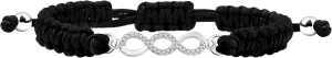 Infinity Symbol Cubic Zirconia Braided Chain Bracelet, Brass Women's Bracelet for Infinite Love and Endless Friendship, Ideal Gift for Family, Lover and Best Friends YA4844