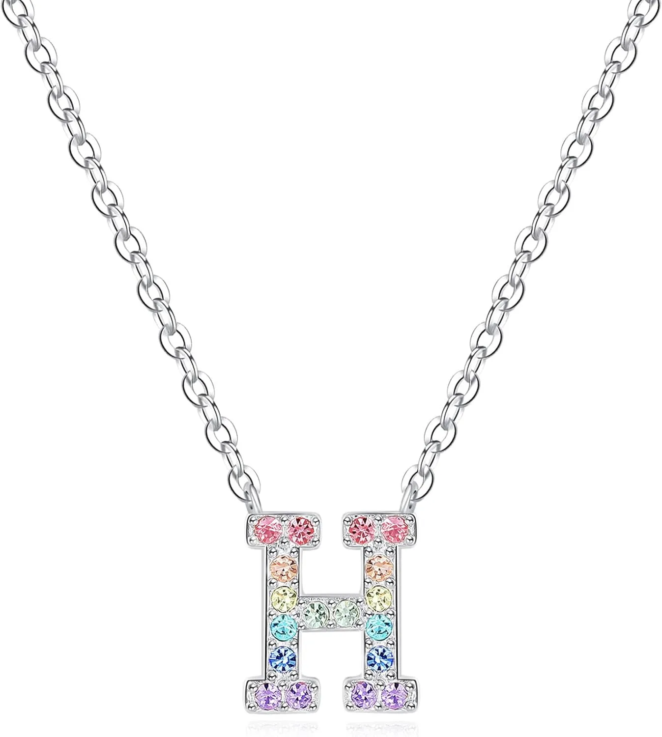 Initial Letter Necklaces for Women,Alphabet Angel Number Baseball Birthstone Pendant Necklace Jewelry Gifts for Women