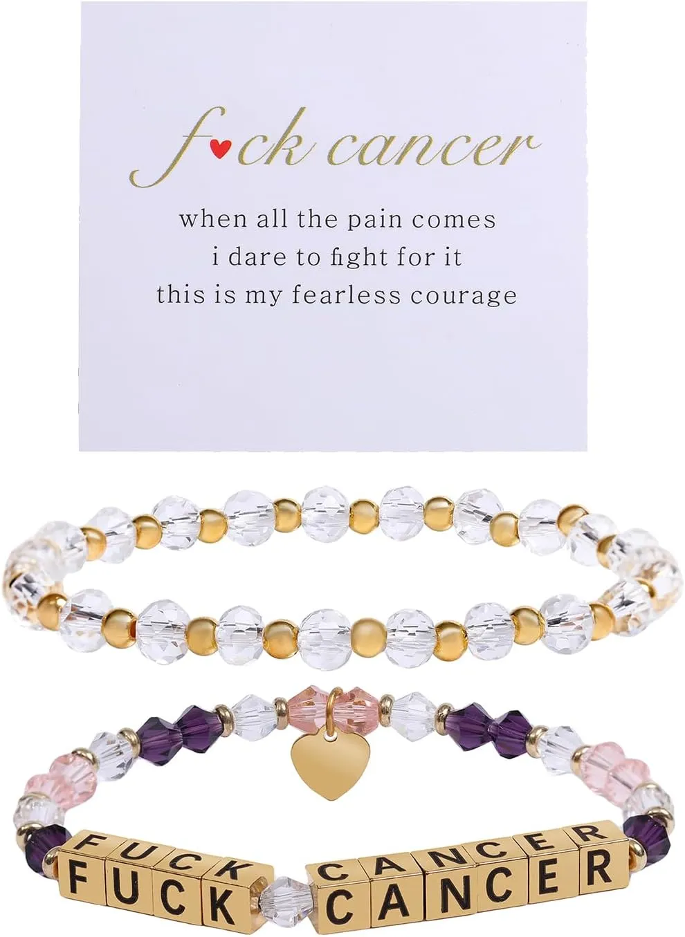 Inspirational Bracelets for Women Teen Crystal Beaded Motivational Bracelets, Encouragement Inspirational Jewelry Gifts