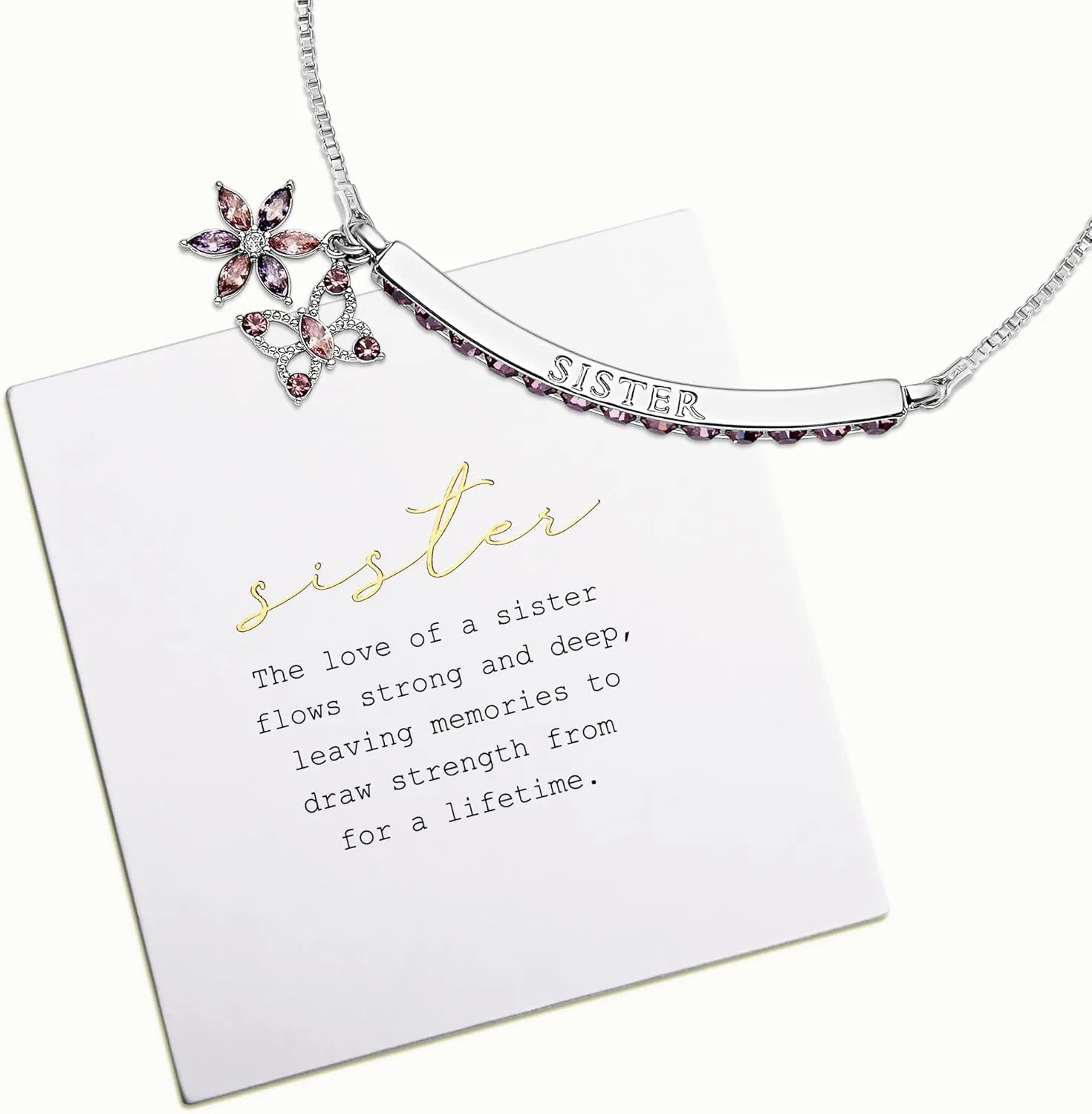 INSPIRED VOICES Sterling Silver Plated Charm Bracelets for Women - Easy Adjustable Bracelets