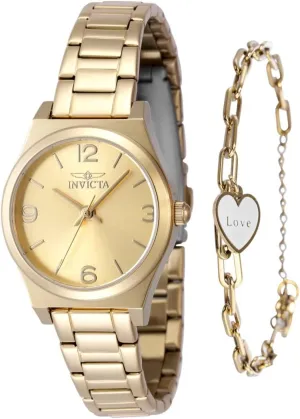 INVICTA Angel Lady 30mm Stainless Steel Rose Gold Rose Gold dial PC21J Quartz