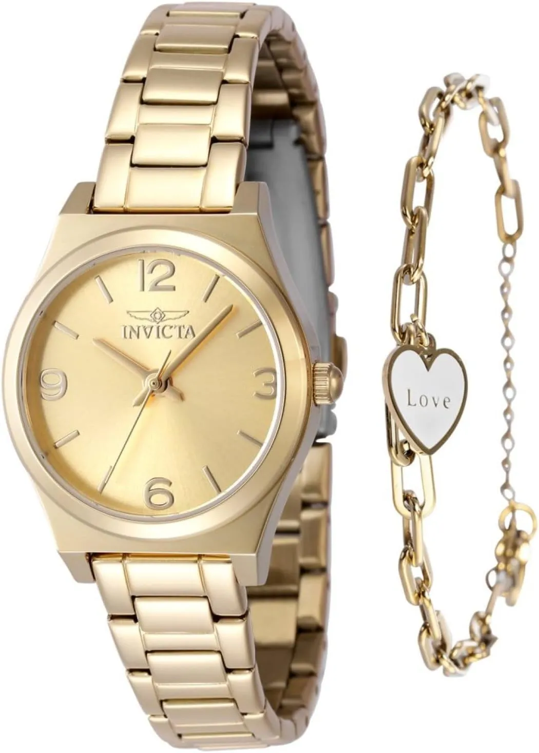 INVICTA Angel Lady 30mm Stainless Steel Rose Gold Rose Gold dial PC21J Quartz