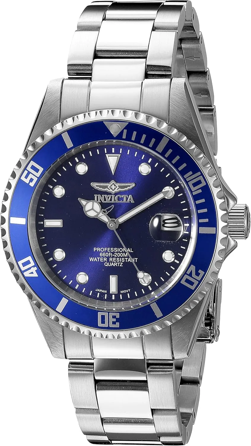Invicta Men's 9204OB Pro Diver Analog Display Quartz Silver Watch