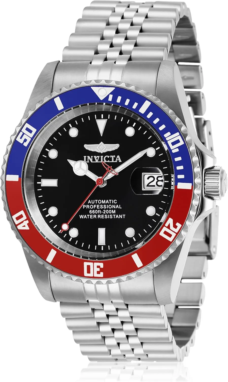 Invicta Men's Pro Diver Automatic Watch with Stainless Steel Band, Silver (Model: 29176)