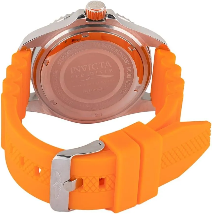 INVICTA Pro Diver Men 43mm Stainless Steel Gold Black dial PC32 Quartz