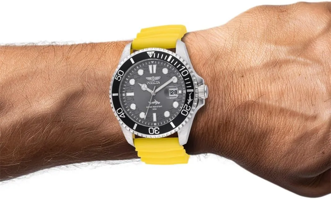INVICTA Pro Diver Men 43mm Stainless Steel Gold Black dial PC32 Quartz
