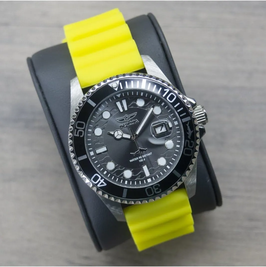 INVICTA Pro Diver Men 43mm Stainless Steel Gold Black dial PC32 Quartz
