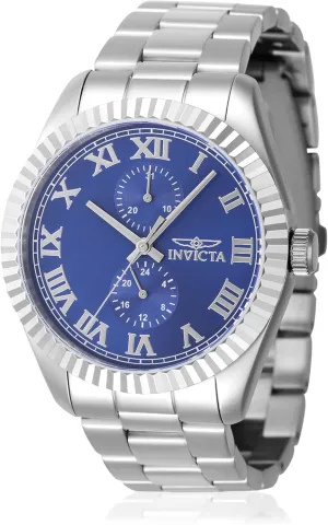 Invicta Specialty Men 43mm Stainless Steel Steel Blue dial VH61 Quartz