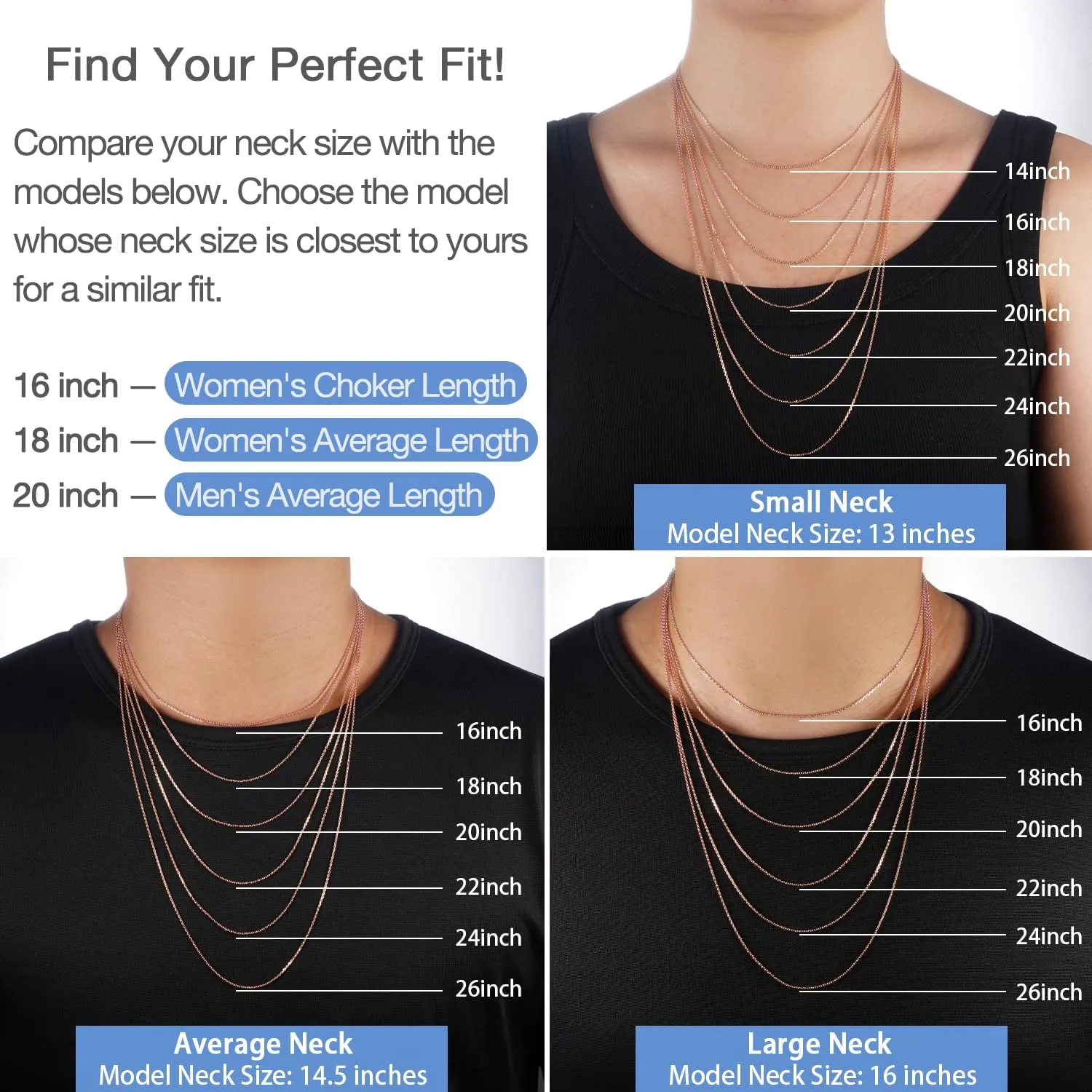 Jewlpire Italian 1.3mm Cable Chain 925 Sterling Silver Chain Necklace for Women, 18k Over Gold Chain for Women Jewelry for Woman 14 16 17 18 20 22 24 Inch