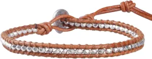 KELITCH New 925 Silver Beads Beaded Bracelets Bangle Color Leather Wrap Bracelets for Women Friendship Bracelet