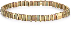 KELITCH Women Stretch Bracelets Mixed Tila Seed Beaded Bracelets Lucky Jewelry for Women Lovers
