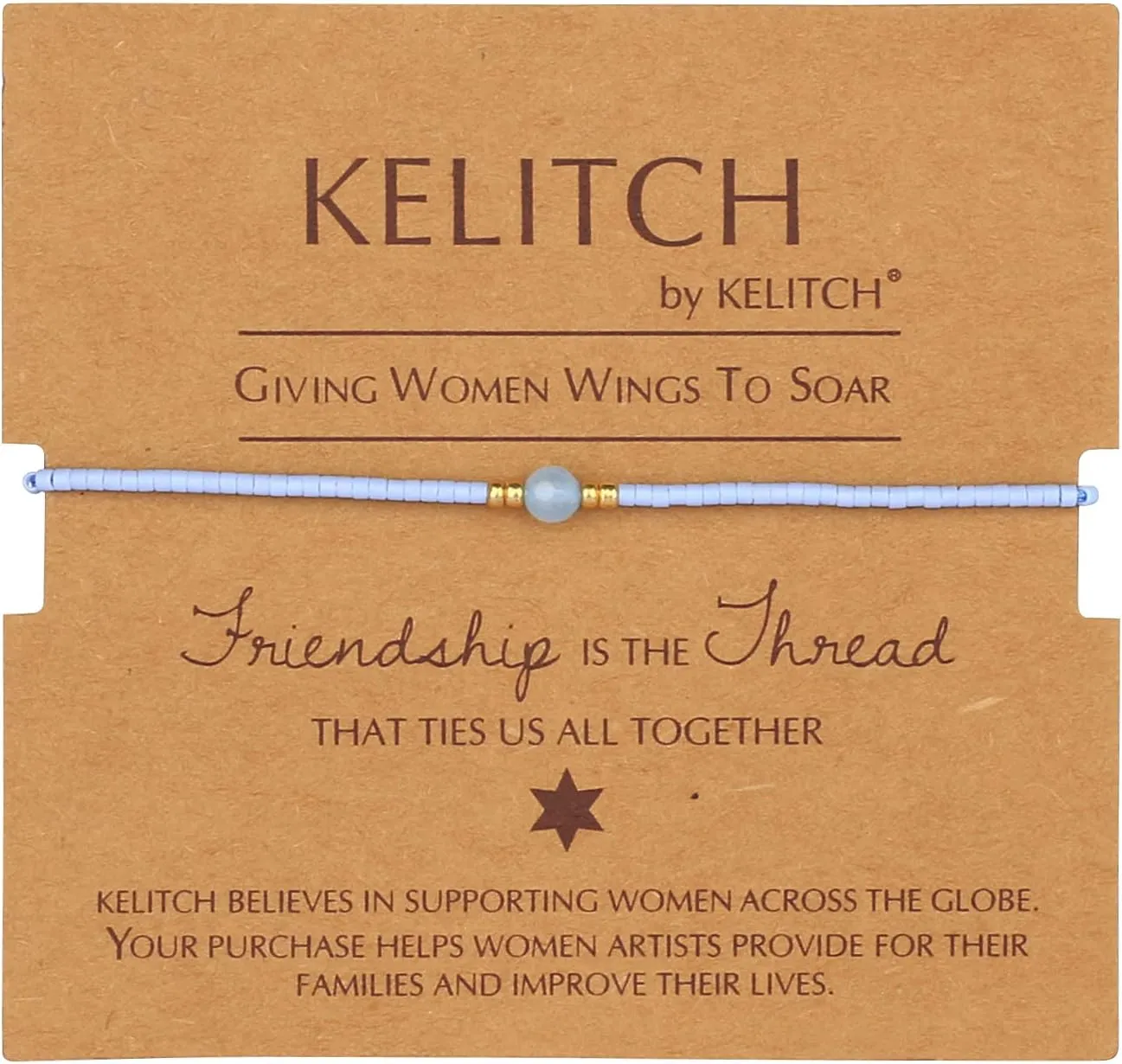 KELITCH Womens Miyuki Beaded Friendship Bracelets Bohemian Adjustable Bracelet Bangle Crystal Agate Bracelets