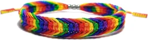 LAMIBEE Bisexual Pansexuality LGBT Proud Love Tibetan Wrist Wrap Bracelet | Amulet and Boho Rope Bracelet Bangles for Women Men Thread for Him and Her
