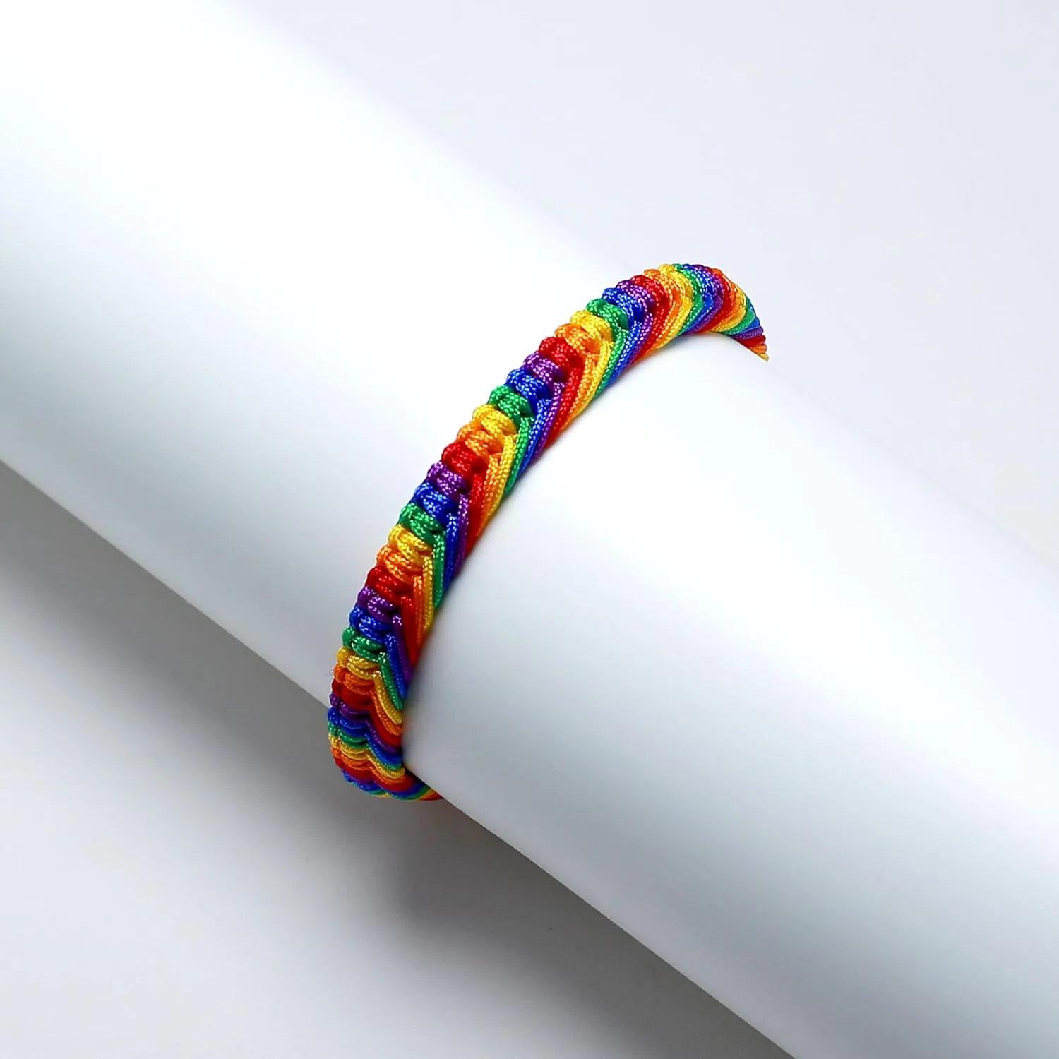 LAMIBEE Bisexual Pansexuality LGBT Proud Love Tibetan Wrist Wrap Bracelet | Amulet and Boho Rope Bracelet Bangles for Women Men Thread for Him and Her