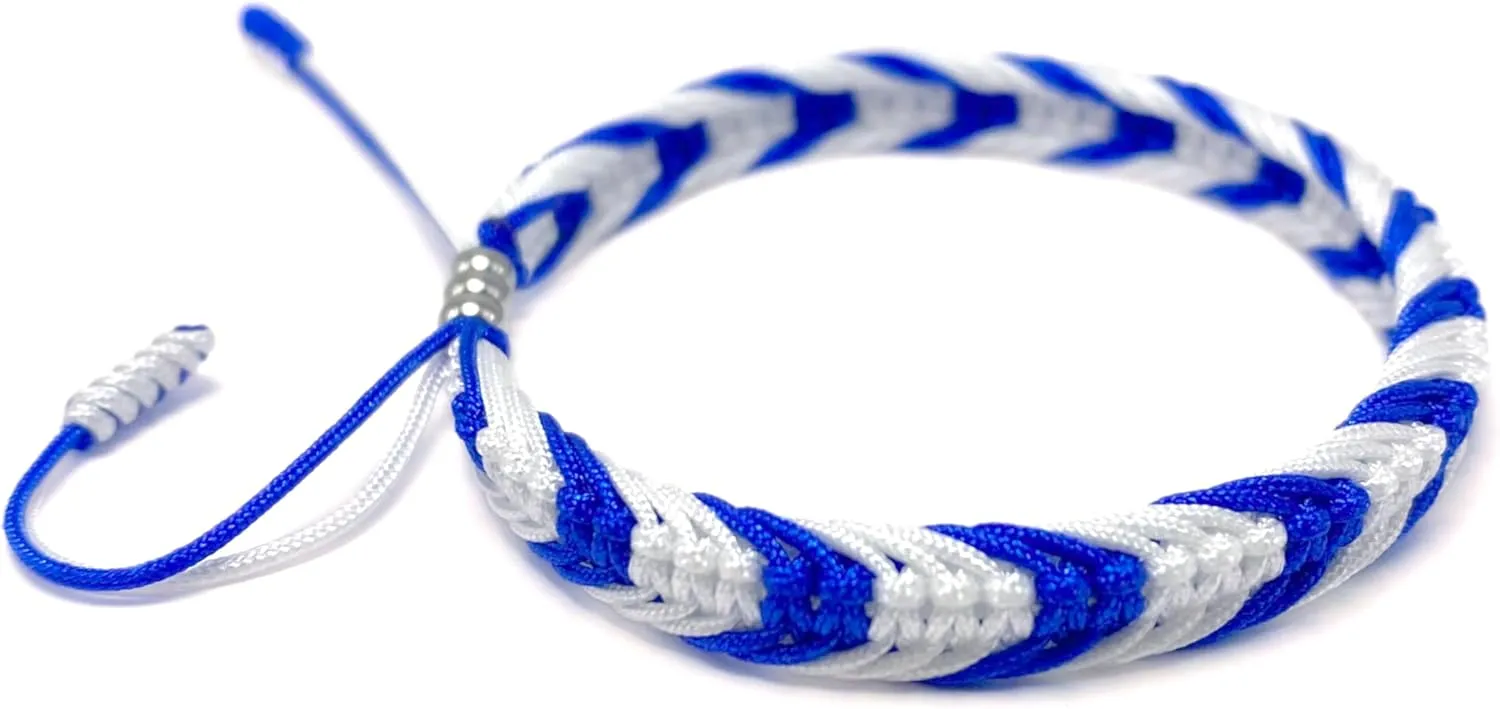 LAMIBEE Country Proud, Country Flag Color Tibetan Wrist Wrap Bracelet, Amulet and Boho Style Rope Bracelet and Bangles for Women, Men, String Thread Bracelets