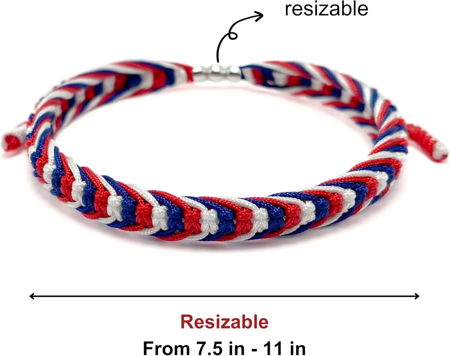 LAMIBEE Country Proud, Country Flag Color Tibetan Wrist Wrap Bracelet, Amulet and Boho Style Rope Bracelet and Bangles for Women, Men, String Thread Bracelets