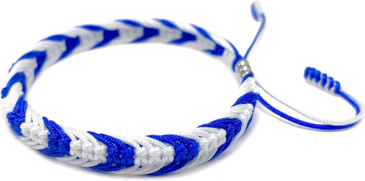 LAMIBEE Country Proud, Country Flag Color Tibetan Wrist Wrap Bracelet, Amulet and Boho Style Rope Bracelet and Bangles for Women, Men, String Thread Bracelets