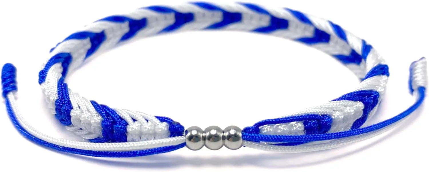 LAMIBEE Country Proud, Country Flag Color Tibetan Wrist Wrap Bracelet, Amulet and Boho Style Rope Bracelet and Bangles for Women, Men, String Thread Bracelets