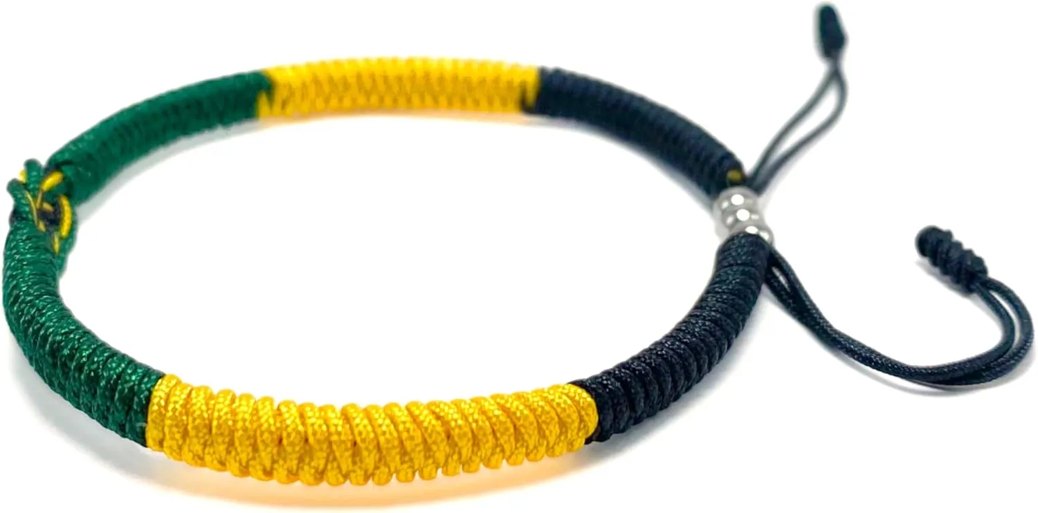 LAMIBEE Infinity Country Pride, Country Flag Code Bracelet, Protection and Lucky Sufer String Bracelet, Tibetan Wrist Wrap Bracelet, Boho Style Rope Bracelet for Women, Men, String Thread Bracelets