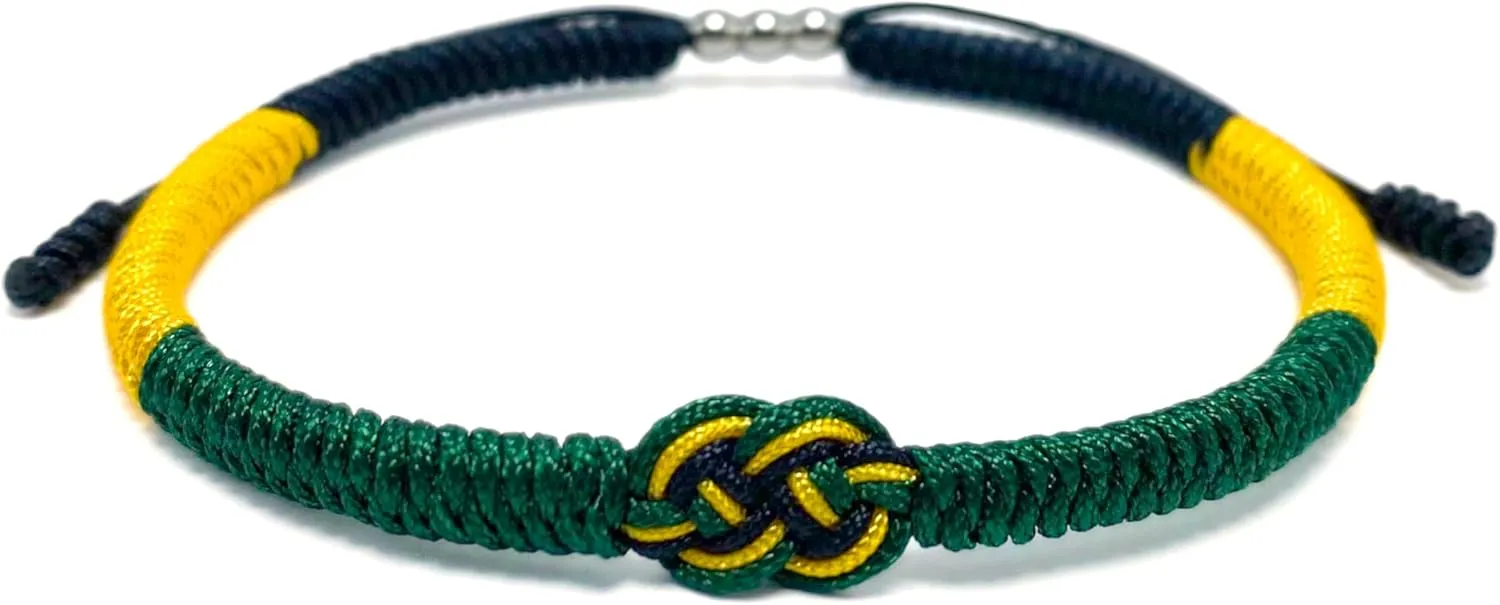 LAMIBEE Infinity Country Pride, Country Flag Code Bracelet, Protection and Lucky Sufer String Bracelet, Tibetan Wrist Wrap Bracelet, Boho Style Rope Bracelet for Women, Men, String Thread Bracelets