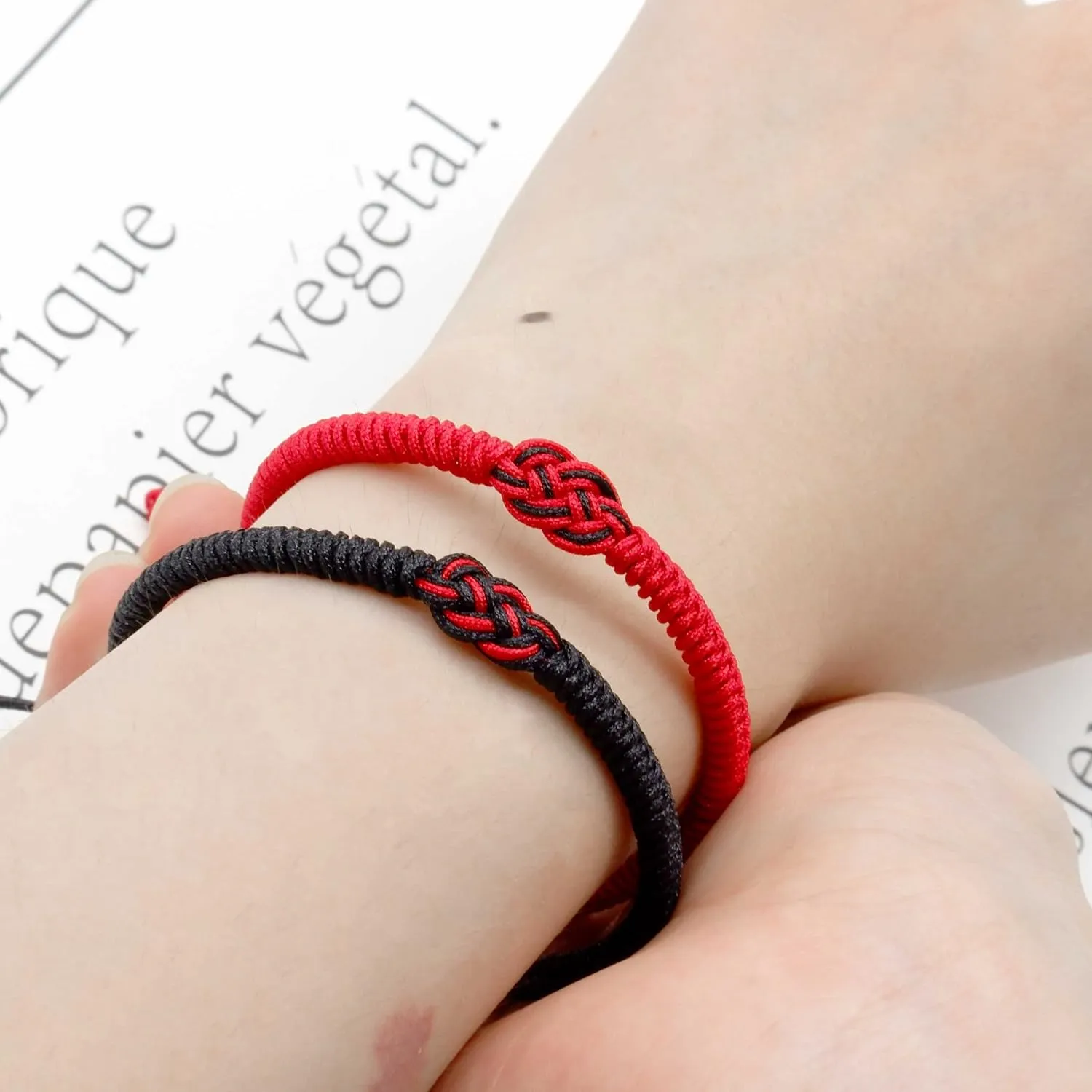 LAMIBEE Infinity Love Multicolor Bracelet for Men Women, Tibetan Lucky Amulet Knot Bracelet, Woven Thread String for Friend and Couple, Peace and Protection