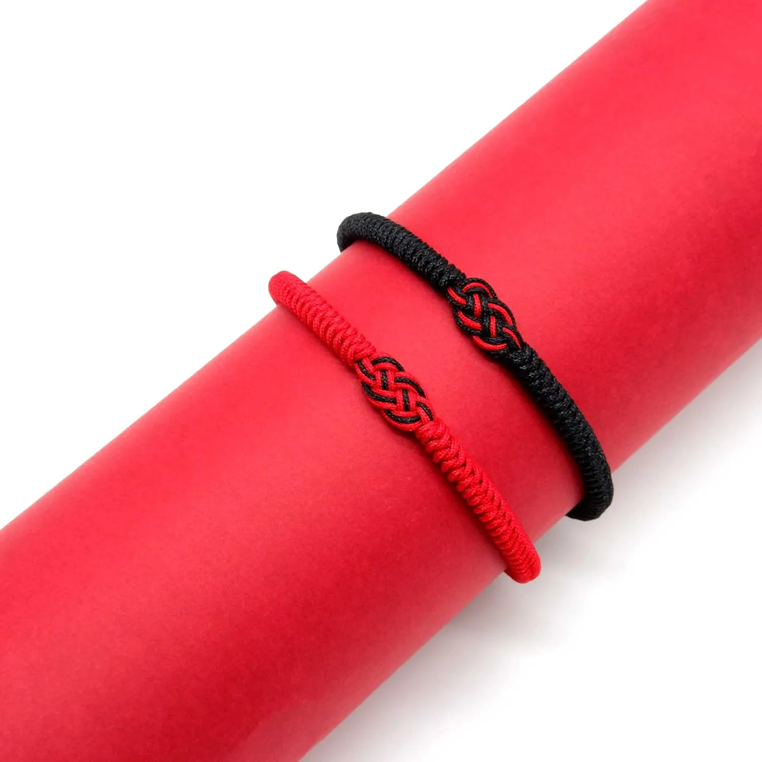 LAMIBEE Infinity Love Multicolor Bracelet for Men Women, Tibetan Lucky Amulet Knot Bracelet, Woven Thread String for Friend and Couple, Peace and Protection