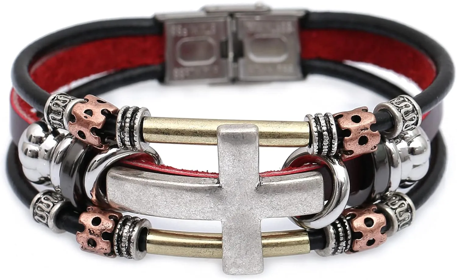 Leather Bracelets for Women Multilayer Bracelets for Women with Genuine Leather Layered Bracelets Boho/Bohemia Style Jewelry for Men and Woman