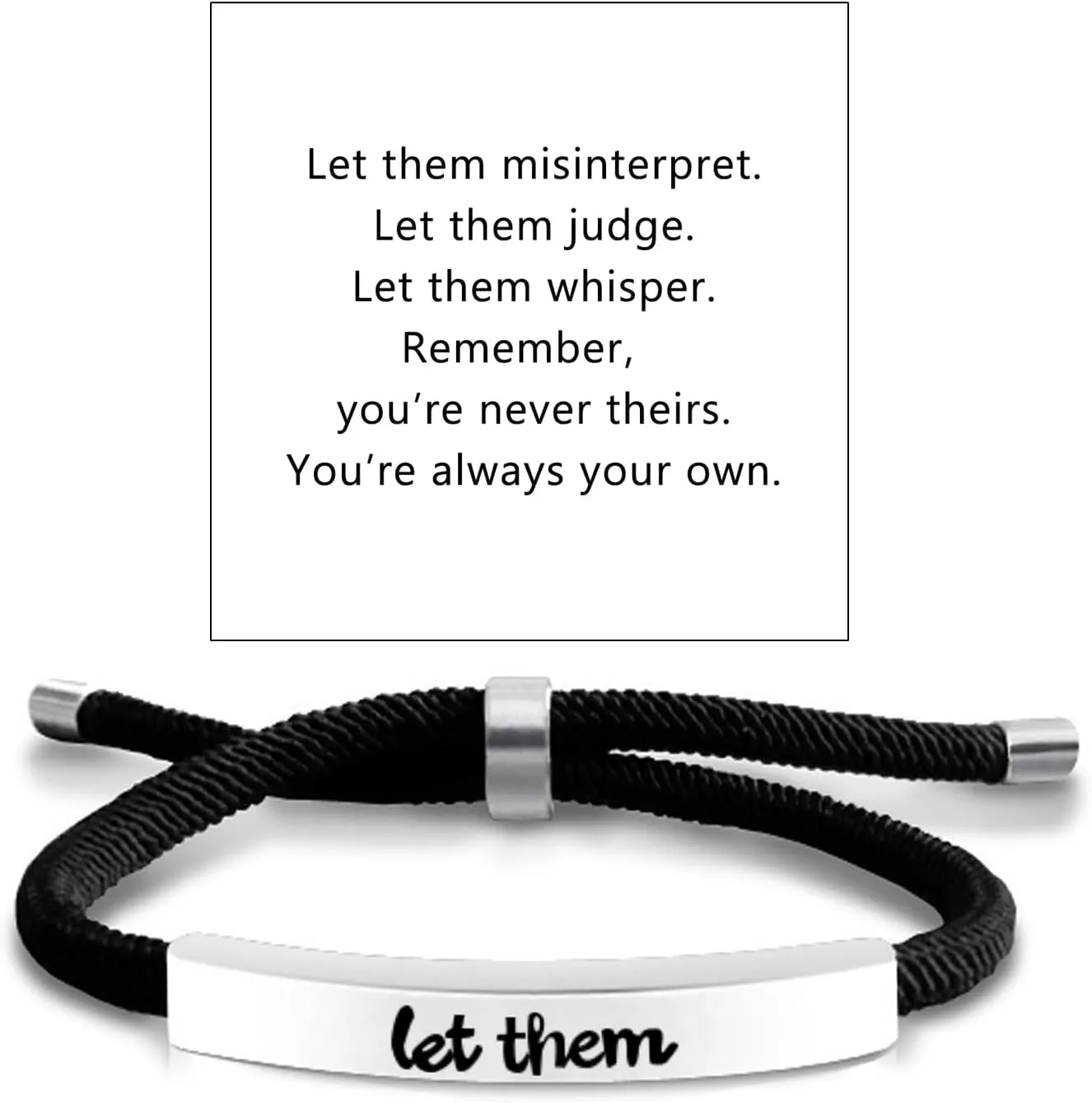 Let Them Bracelets Self Worth Motivational Engraving Bracelets To Sorority Sisters Best Friends Inspirational Friendship Bracelets