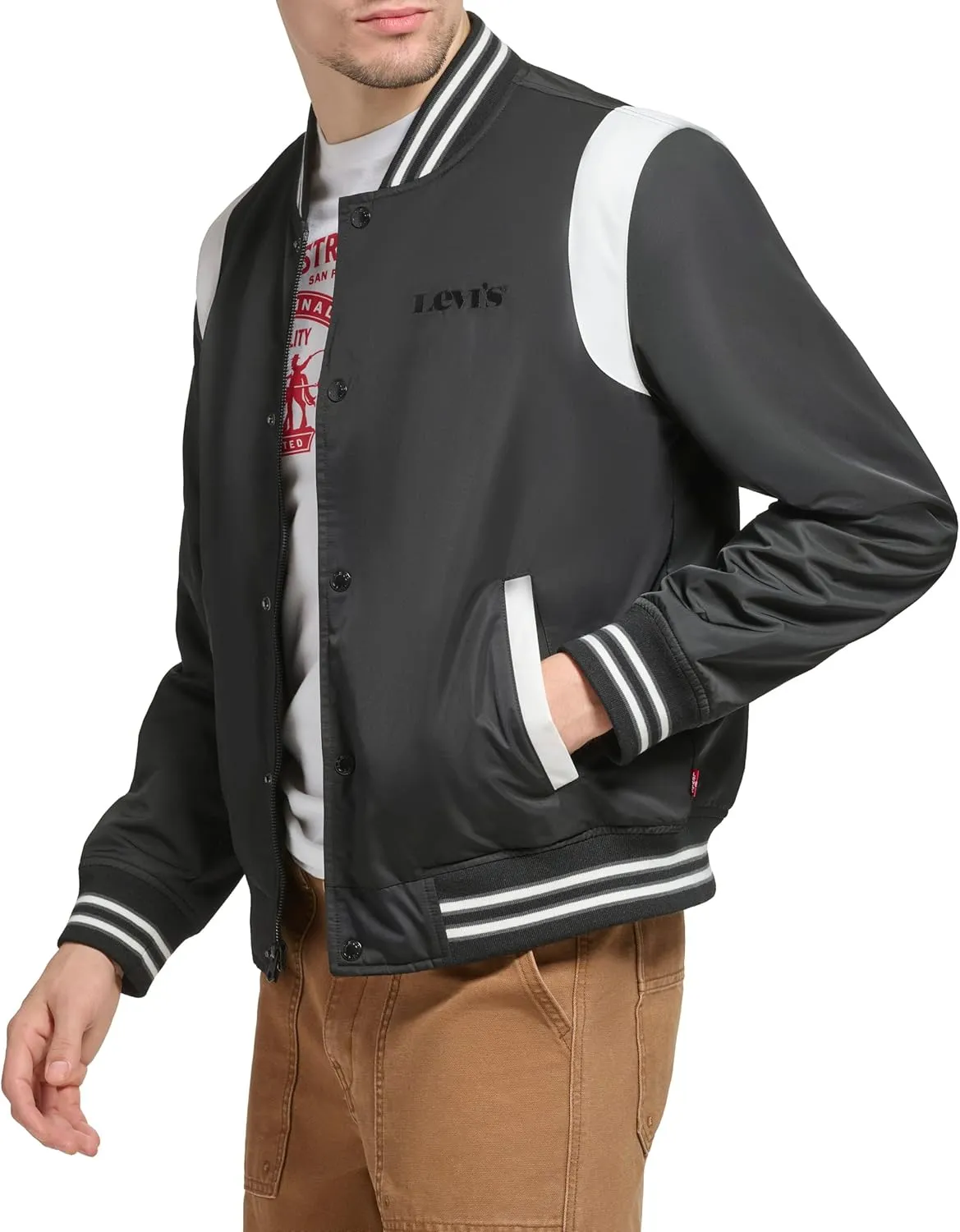 Levi's Men's Colorblock Varsity Bomber Jacket