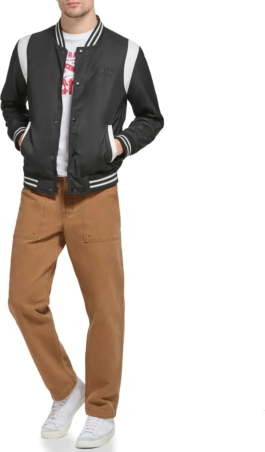 Levi's Men's Colorblock Varsity Bomber Jacket