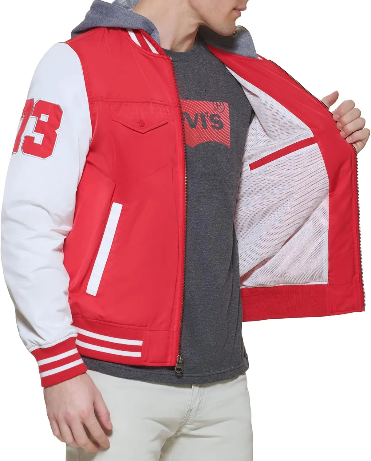 Levi's Men's Colorblock Varsity Bomber Jacket