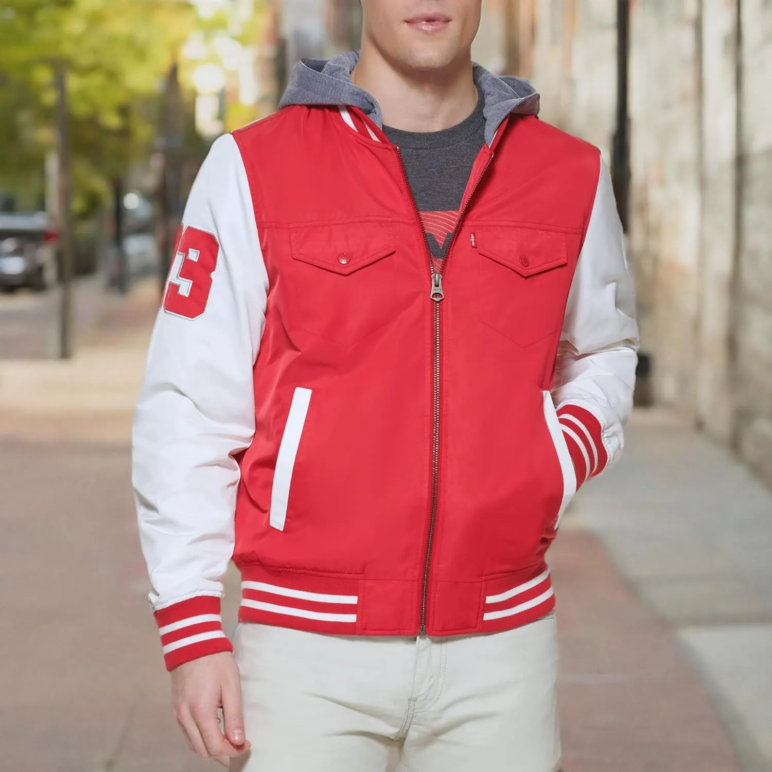 Levi's Men's Colorblock Varsity Bomber Jacket