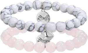 Magnetic Bracelets for Couples Love Bracelets Distance Natural Beaded Bracelet Valentines Day Gifts