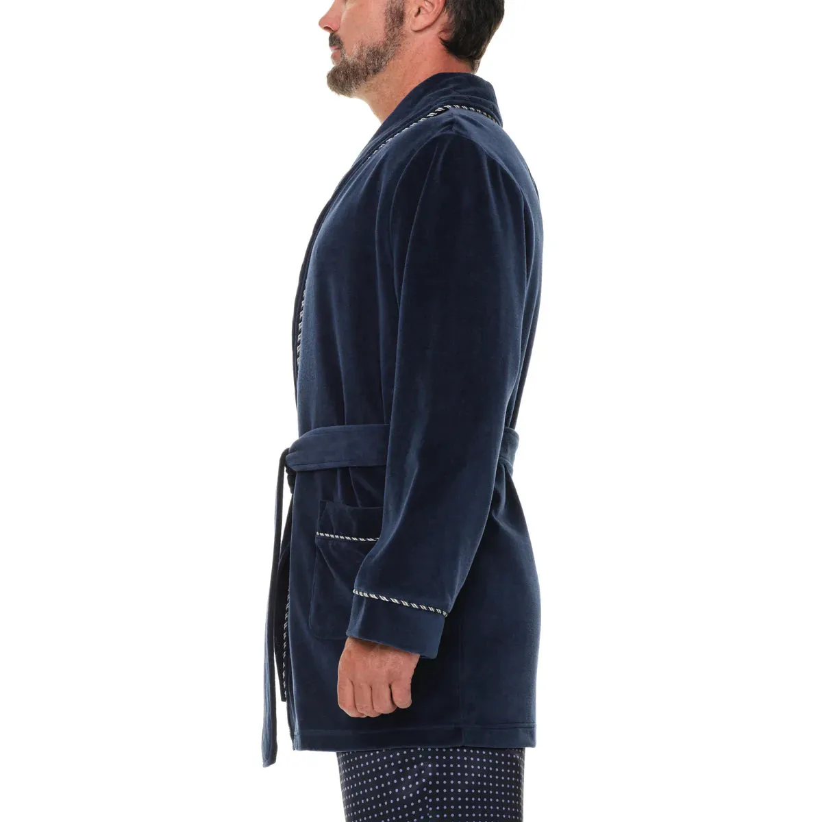 Majestic International Velour Smoking Jacket - 12612114