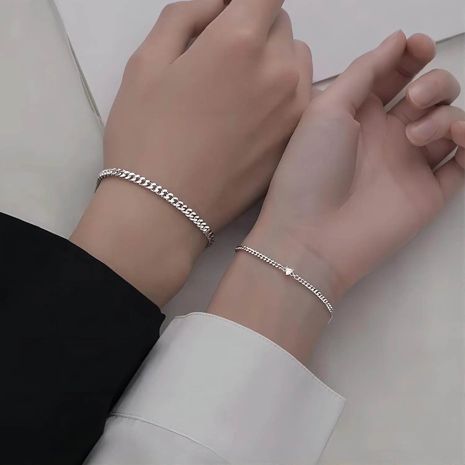 Matching Bracelets for Couples Heart Matching Couple Bracelets Promise Friendship Bracelets Matching Bracelets for Couples Valentine's Day Jewellery
